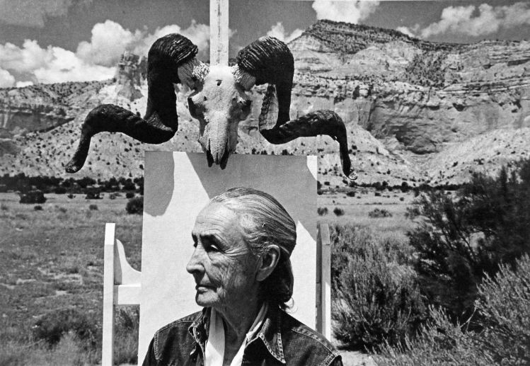 Georgia O’Keeffe, Ghost Ranch, Near Abiquiu, NM, 2 August 1968, by Arnold Newman