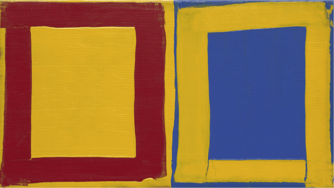 Mary Heilmann, Little Three for Two: Red, Yellow, Blue, 1976, ©Mary Heilmann