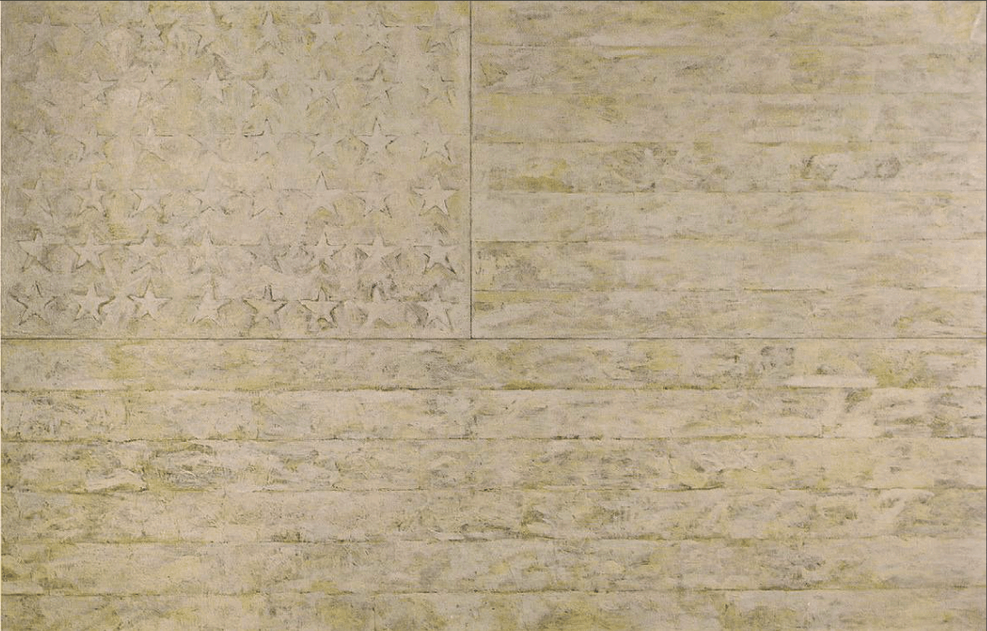 Jasper Johns, White Flag, 1955