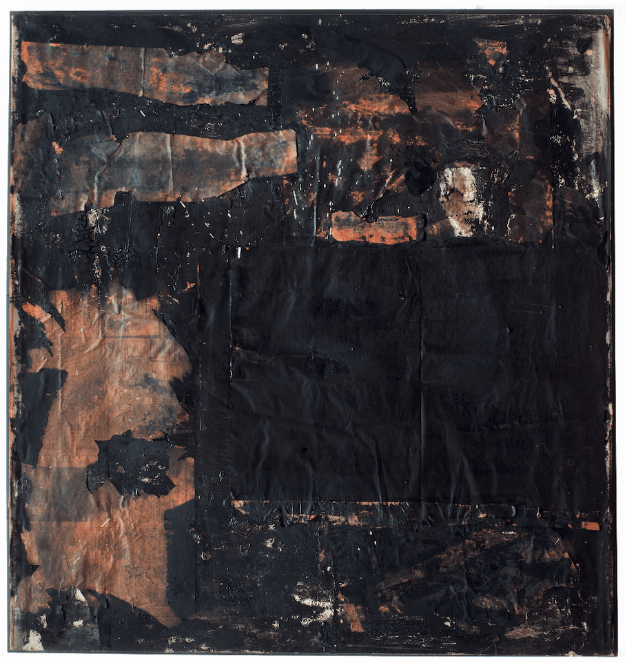 Robert Rauschenberg, Untitled [black painting with portal form], 1952–53
