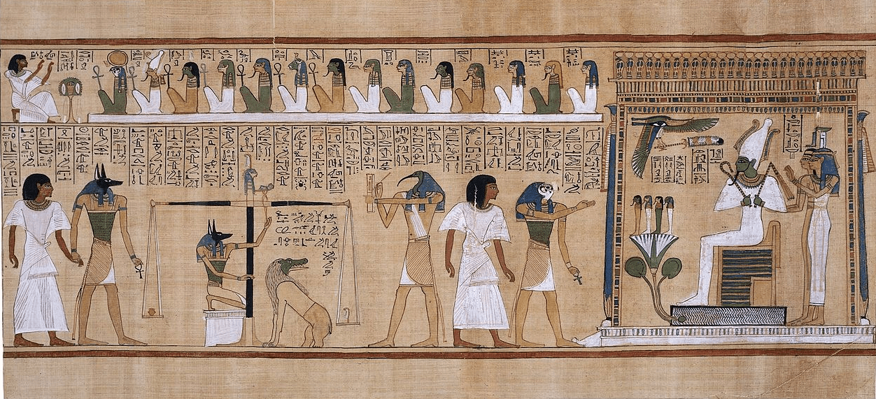 Page from the Book of the Dead of Ani, c. 1275 B.C.E., 19th Dynasty